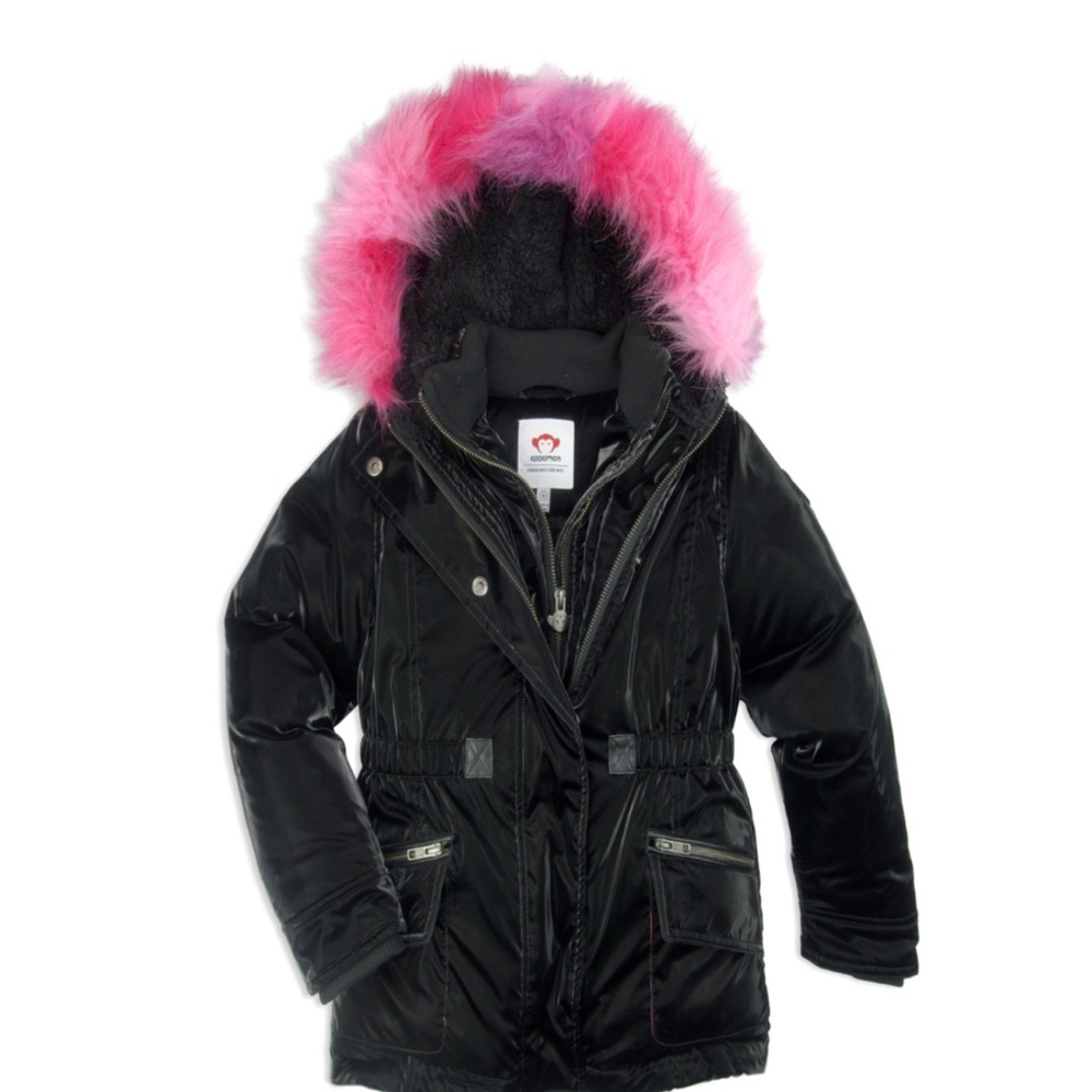 Appaman Shiny Black Puffer Jacket girls 2T